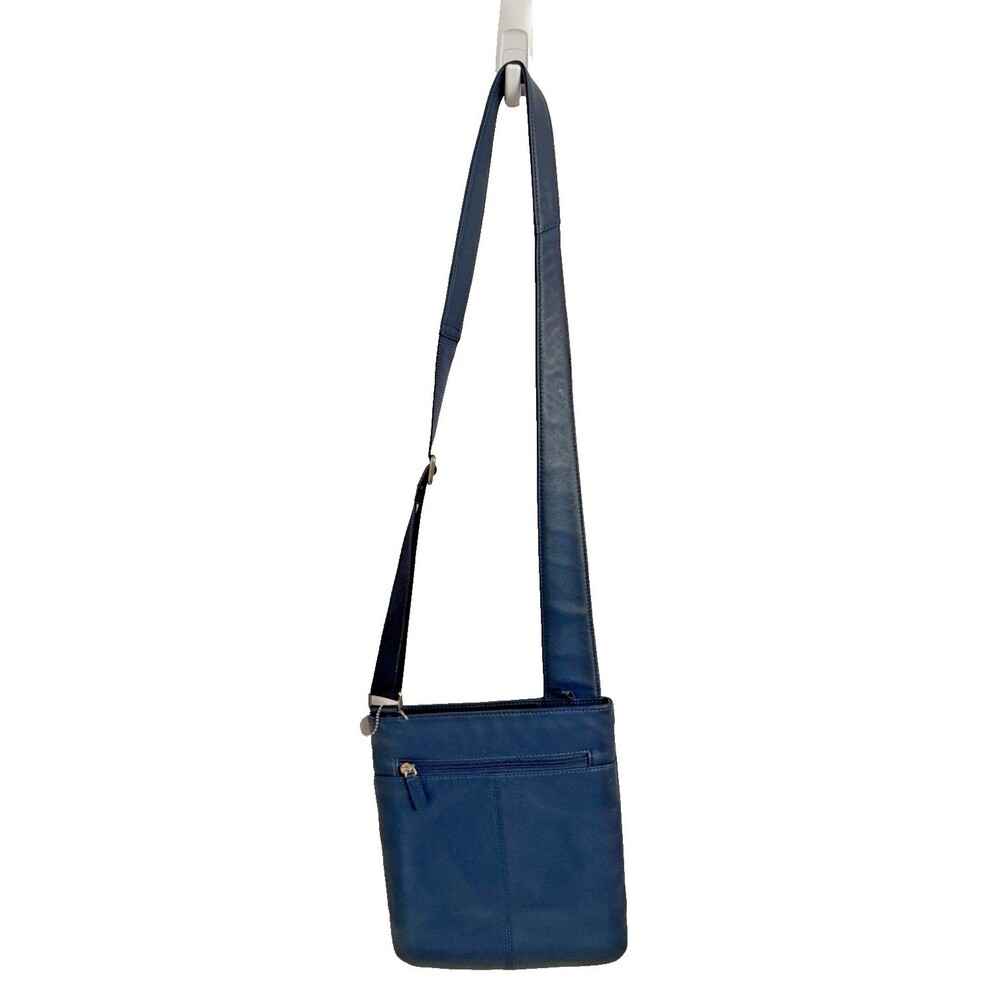 Radley London Crossbody Blue Leather Bag with Bag Charm Great Condition